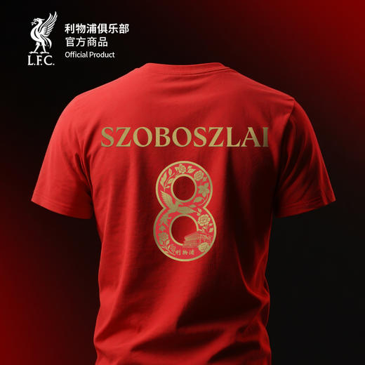 【官方正版】利物浦俱乐部 | 香港季前红色球员印号圆领夏季T恤 商品图3