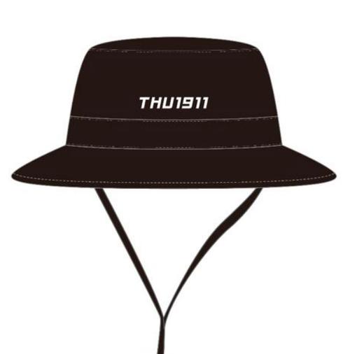 清华文创1911黑色可收纳渔夫帽 商品图0