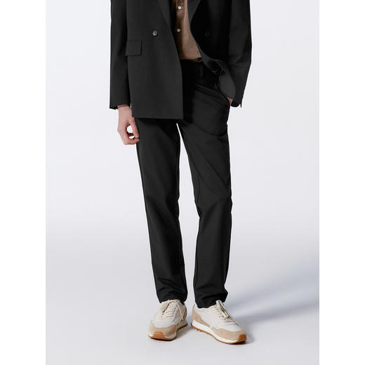 GXG男装  黑色垂感套西西裤宽松直筒裤 24年秋G24X143004 商品图4