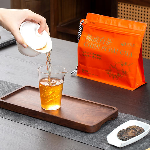 鼎茗荟丨2017年陈皮白茶 新会陈皮+福鼎白茶 小圆片 150g（5g*30片）  滋味协调，果香醇甜 商品图5