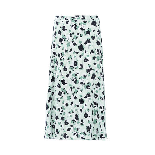 EITIE爱特爱夏季新款时尚高腰a字显瘦法式通勤印花半身裙7806509 商品图5