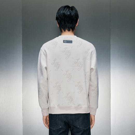 GXG男装  浅咖顺色印花圆领卫衣  冬季热卖时尚卫衣GEX13129894 商品图2