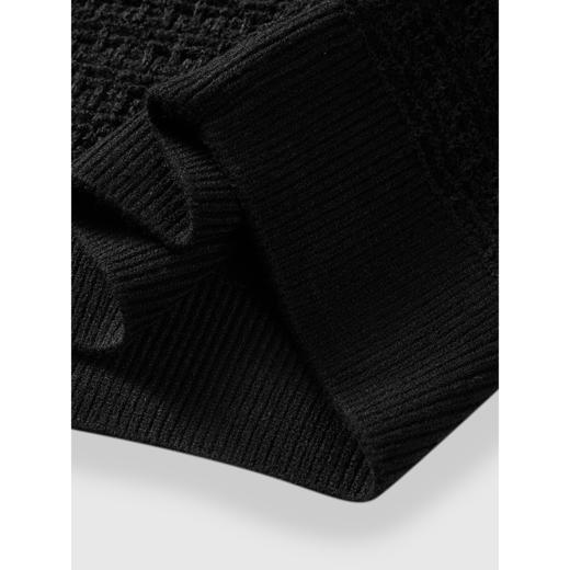 GXG男装 雪尼尔暗纹提花毛衣通勤男针织衫简约毛衫 2025春季热卖 商品图4