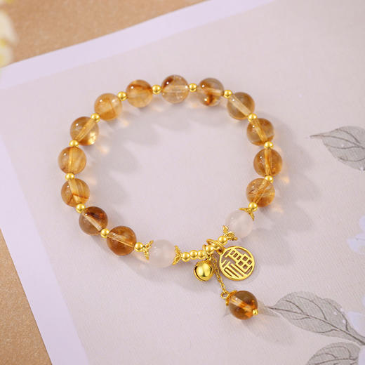 金六福吉祥蜜语晶辉水晶手串JLFJSC12519★ 商品图4