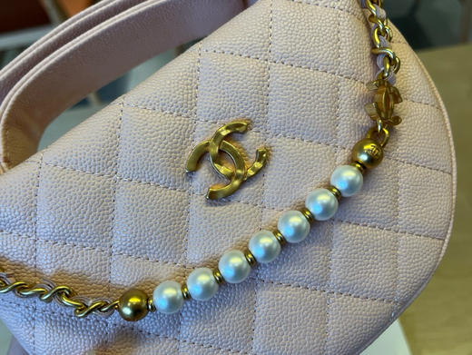 夏季特惠💰980 原单香奈儿A96147 25s珍珠链条呼啦圈包 商品图5