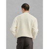 GXG男装 白色肌理提花毛衣通勤针织衫  热卖毛衣G24X204017 商品缩略图4