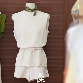 【特价不退换】良木礼醋酸上衣（腰带）（23772）