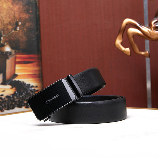SHERIDAN喜来登男士自动扣真皮皮带NL240355S 商品图1
