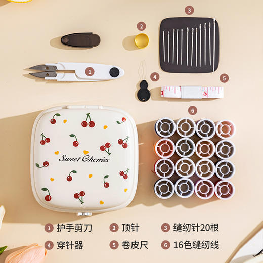 摩登主妇针线盒家用高质量新款磁吸便携缝补针线神器迷你实用套装 商品图2