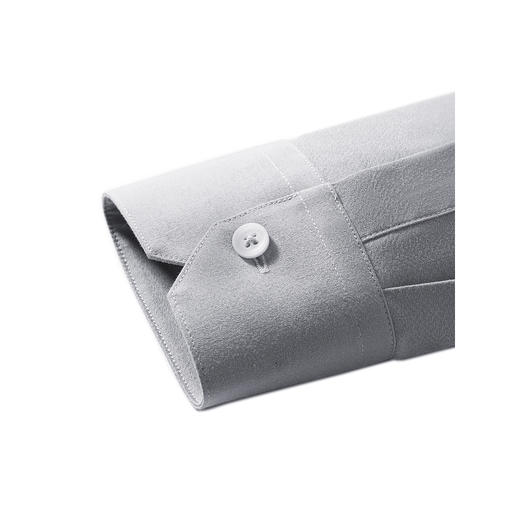 GXG男装 灰蓝色基础通勤简约免烫长袖衬衫24年秋季热卖G24X033011 商品图4