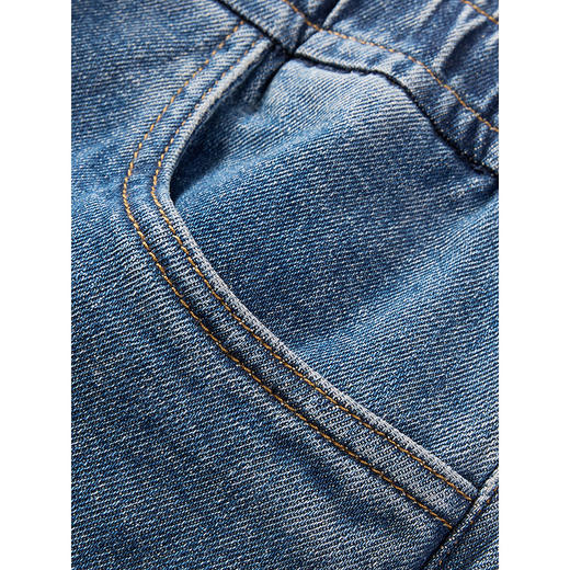 GXG男装 深蓝色经典牛仔裤宽松休闲裤通勤男士长裤 25年春季热卖 商品图3