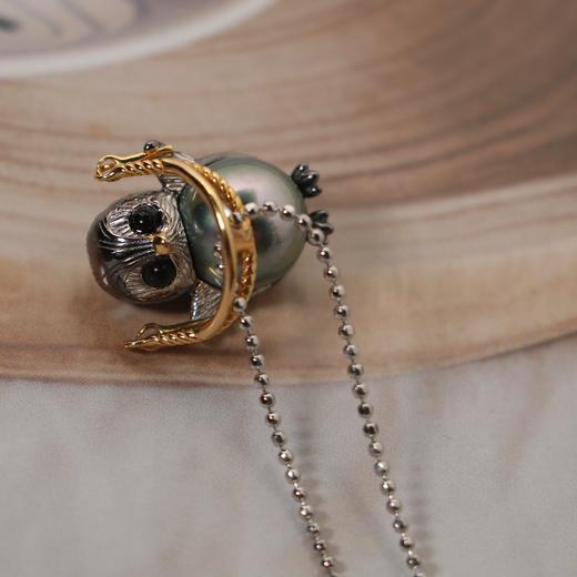 【甄珠贝】萌化了，大溪地小企鹅吊坠 强光 无暇 商品图5