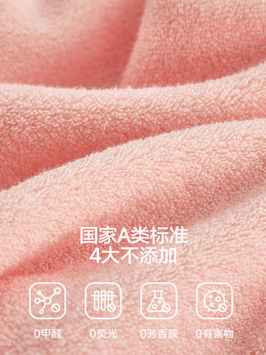 三利5A抗菌儿童毛巾纯棉全棉吸水洗脸洗澡家用柔软宝宝小毛巾面巾 商品图2
