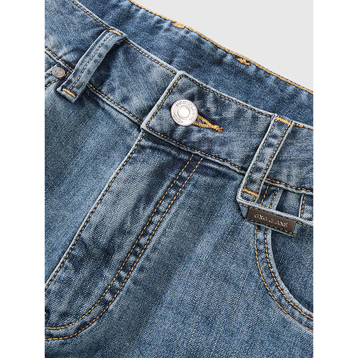 GXG男装 经典直筒牛仔裤通勤日常简约长裤休闲裤 2025春季 商品图2