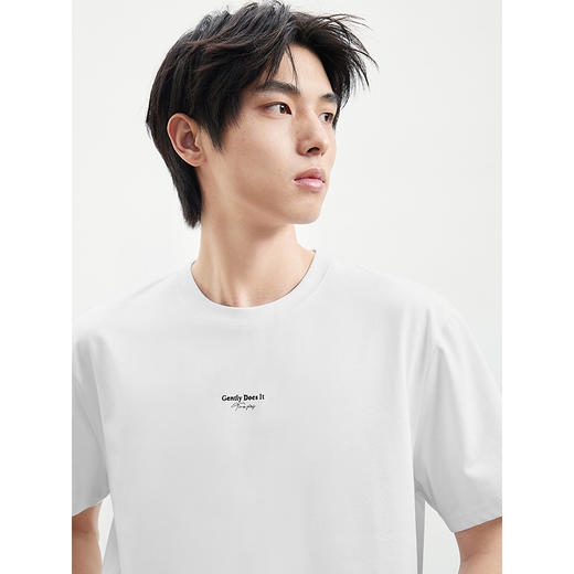 2025年夏季热卖GXG男士短袖含棉小标刺绣时尚男士T恤 商品图4