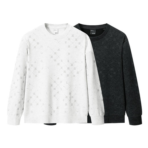 GXG男装 圆领卫衣老花满印长袖上衣 2025春季热卖 商品图4