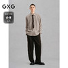 GXG男装  咖色质感面料免烫衬衫24年冬季热卖G24X034070 商品缩略图1