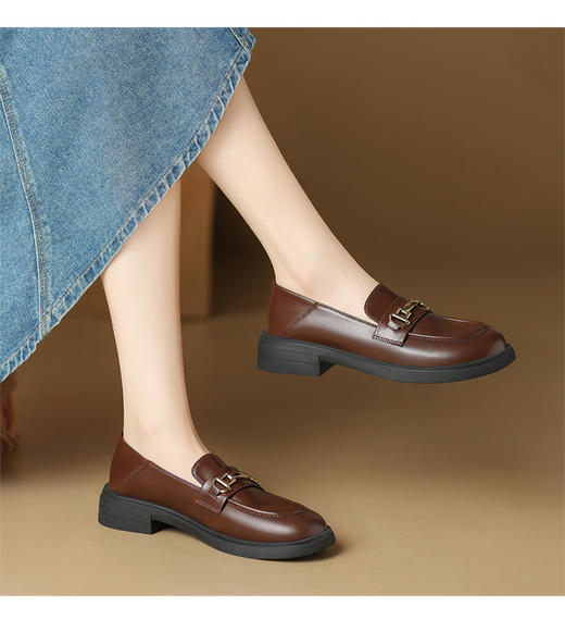 步印【舒适百搭】金属花边马衔扣乐福鞋（尺码偏小，拍大一码） 商品图2