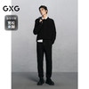 GXG男装  黑色运动裤休闲束脚裤通勤男 24年冬G24X024105 商品缩略图1