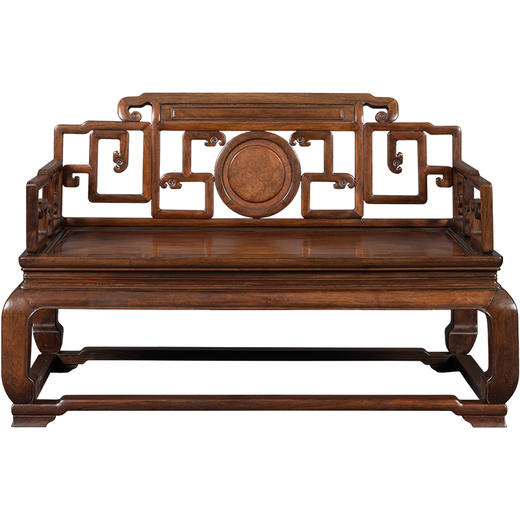 清	红木攒接拐子纹带托泥宝座 商品图5