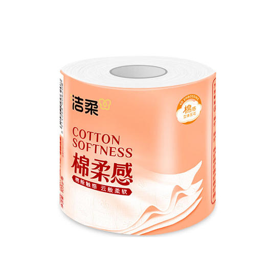 洁柔 棉柔感压花有芯卷纸4层120g*24卷(新老随机) BR120-24J 商品图4