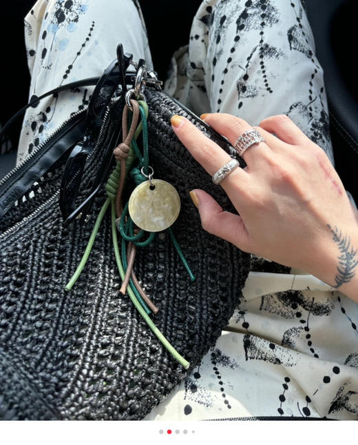 原单ATELIERSO倪*索设计师款编织绳挂链挂件061203 商品图2