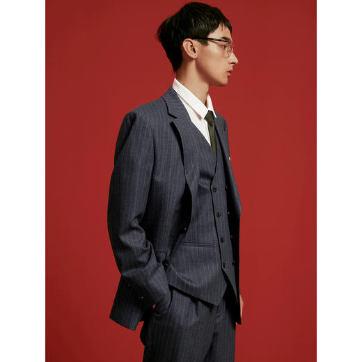 GXG男装  含羊毛商务休闲西装男士正装 24年秋G24X133015 商品图3