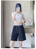 【YW】无忧购“清仓大促”韩版休闲垂感百搭撞色牛仔短裤8035#（截单后3-5天发货) 商品缩略图4