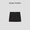 ROMI STUDIO“简约优雅”高密棉黑色高弹力针织半身短裙 RWCSXT2982 商品缩略图1