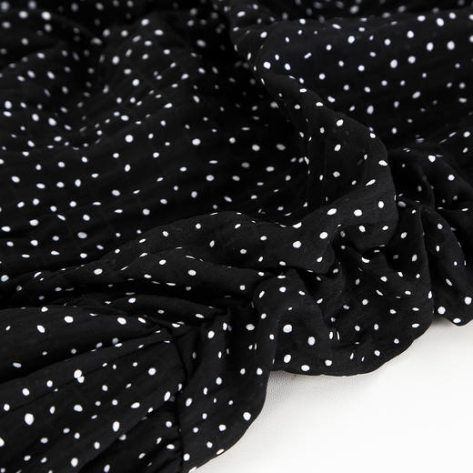 QF8B9斯尔丽25新款法式浪漫荷叶边立体手工盘花可腰带可领度假连衣裙 商品图6