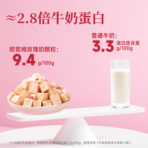 西域美农芝士黑巧奶片芝士玫瑰奶酪粒奶香浓郁休闲零食 商品图4