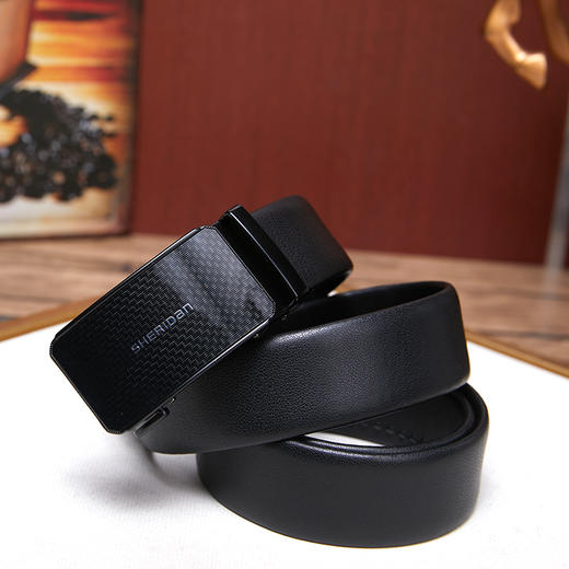 SHERIDAN喜来登男士自动扣真皮皮带NL240355S 商品图6