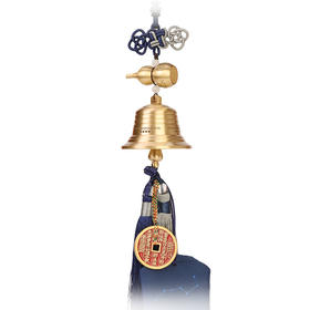 吉祥铜铃 铜挂件 山花铜钱 香包