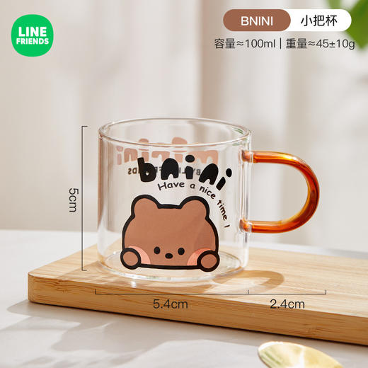 【忙里偷闲喝一杯，让生活张弛有度~】布朗熊冷水壶 耐高温家用凉水壶 玻璃高级感水杯套装 饮料花茶冷泡壶-QQ 商品图4