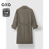 GXG男装 复古大翻领通勤双排扣长款大衣外套 24年冬季 商品缩略图1
