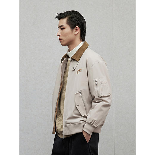 【三防】GXG男装 复古底特律加厚夹克男通勤棉服夹克24年冬季热卖 商品图1