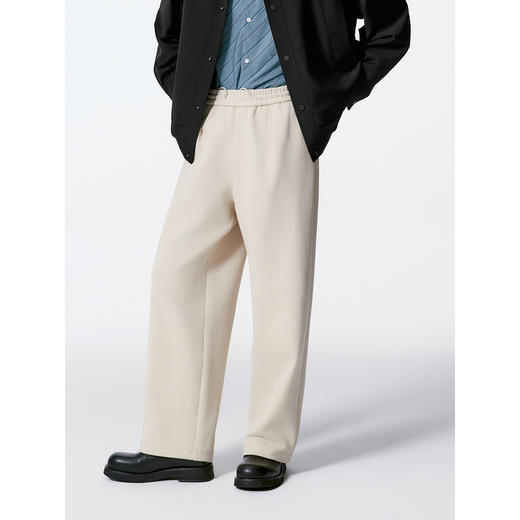 GXG男装 直筒针织长裤宽松休闲裤卫裤 24年秋G24X023083 商品图2