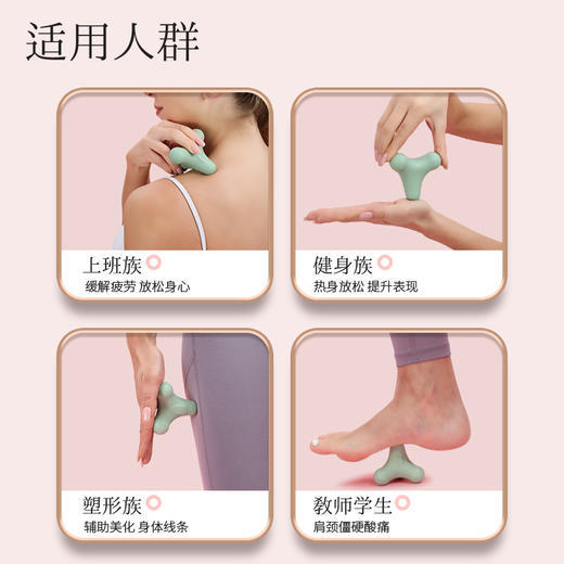 四角筋膜球足底球按摩肩颈腰手部肌肉乳酸运动放松瑜伽经络健身球 商品图3