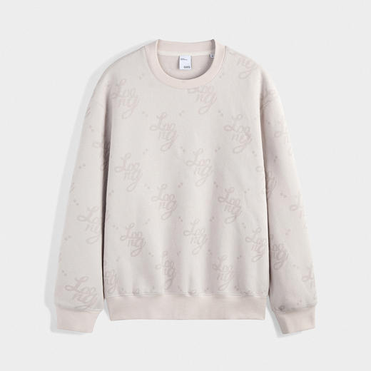 GXG男装  浅咖顺色印花圆领卫衣  冬季热卖时尚卫衣GEX13129894 商品图4