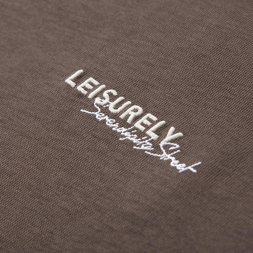 GXG男装 深棕色后背印花潮流时尚圆领短袖T恤男上衣 24年夏季热卖 商品图3