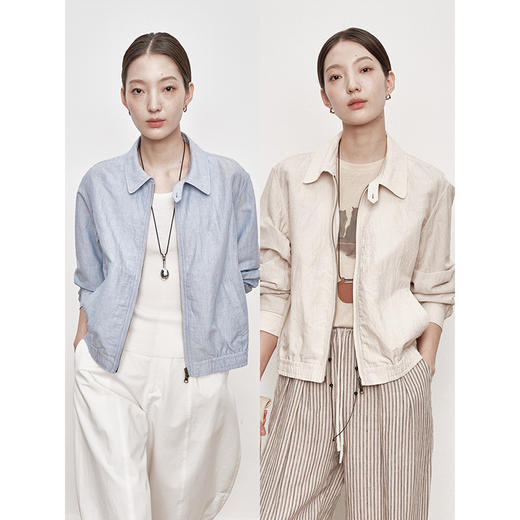 UMILAB｜海风*率性老钱 呼吸感亚麻棉 重工轻薄休闲夏季外套C939W 商品图0