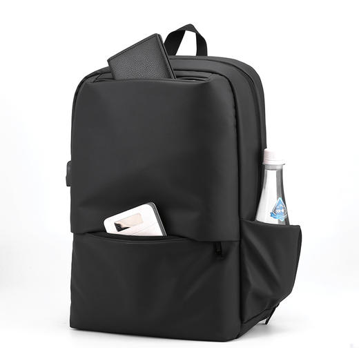 SHERIDAN喜来登商务休闲双肩背包SHB240503  黑色 29*14*41cm 商品图7