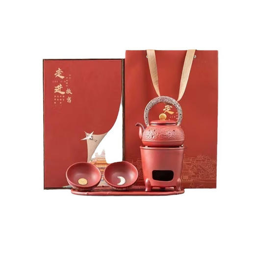 【故宫红团圆套装】文创陶瓷功夫茶具套装礼盒办公室会客高档茶壶茶杯伴手礼礼物 商品图4
