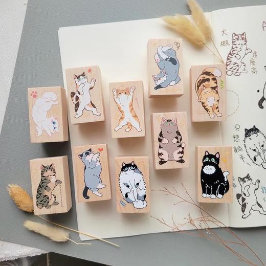MICIA 貓姿百態枫木印章 商品图5