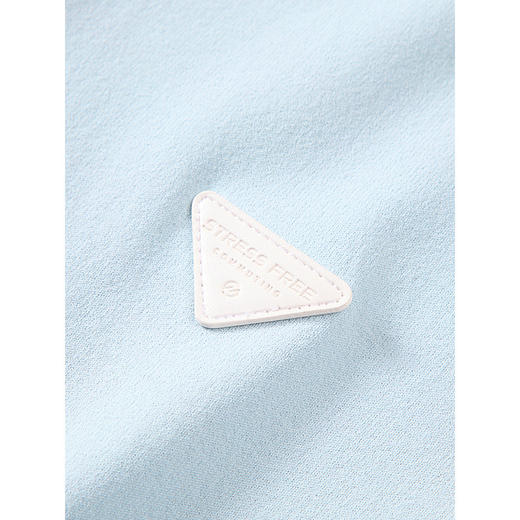 GXG男装 灰蓝色经典皮标POLO衫通勤时尚短袖上衣 2025春季热卖 商品图3