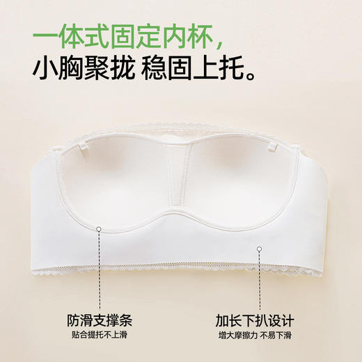 【抹胸美背】熳洁儿 小胸聚拢文胸防走光性感美背蕾丝25251506 商品图4
