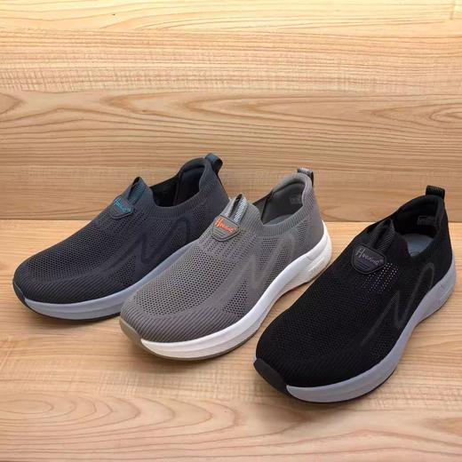 豪行夏新款15200031时尚飞织男鞋超轻休闲运动舒适软底防滑爸爸鞋 商品图3