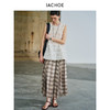 棉仓3631517003-IACHOE咖色格纹半身裙 商品缩略图4