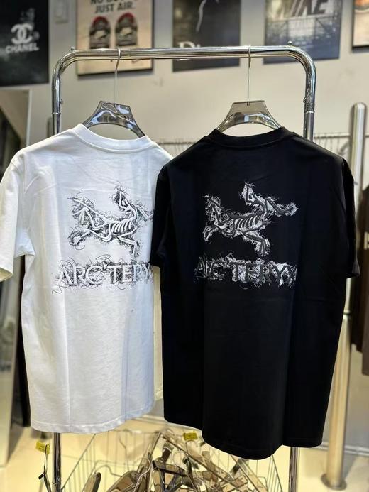 始祖马ARC字母重影印花logo休闲百搭圆领T恤（MG） 商品图0