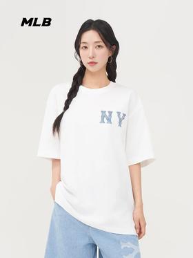 NY1120 mlb新款NY牛仔印花 短袖